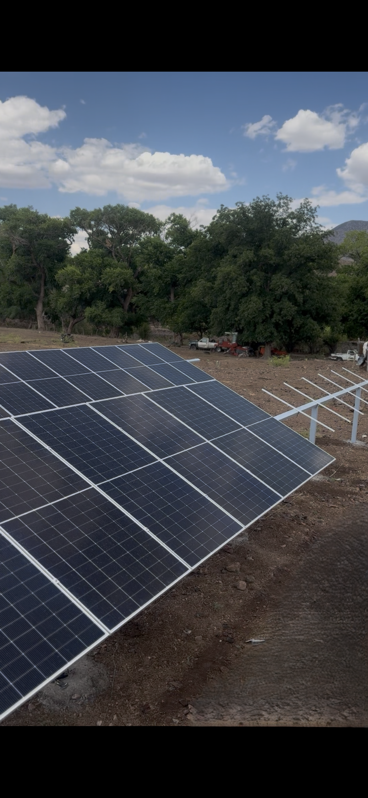 Instalación de la bomba sumergible Altamira serie NH en el pozo del Proyecto Mata Ortiz